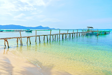 pier on the Starfish beach, Phu Quoc, Vietnam