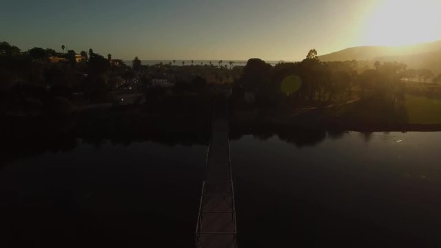 Shell And Avila Beach Ocean Aerial