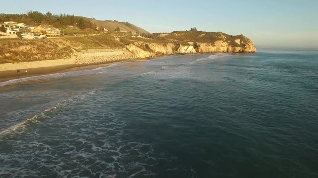 Shell And Avila Beach Ocean Aerial