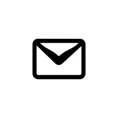 Letter icon. Business card sign