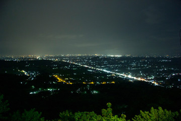 Fototapeta premium yogyakarta view at night on Bukit Bintang