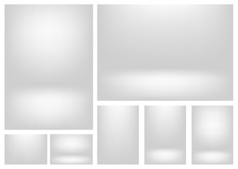 Obraz premium Gradient background set