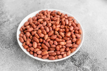 Peanut close up. Breakfast, healthy food. It can be used as a background