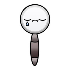 gradient shaded cartoon magnifying glass