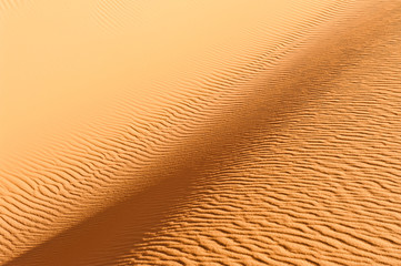 Alles fließt- Sandmuster in der Sahara- Durch häufigen Wind ist der Sand in der Sahara ständig in Bewegung