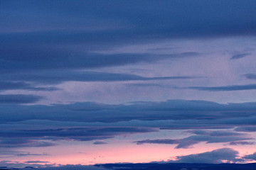 Fototapeta na wymiar Sonnenuntergang am Myvatn, Island