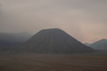Fototapeta na wymiar Mount Bromo the Most Iconic Active Volcano on Java Island, Indonesia 4