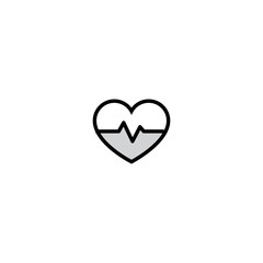 Health diogram icon. Medical sign