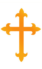 Christian cross. Crucified Jesus