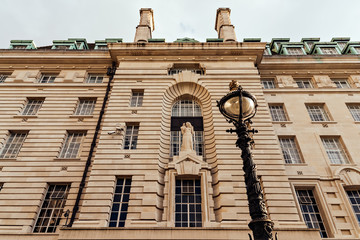 County Hall facade in London, UK