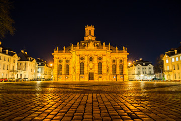 Obraz premium Germany, Famoues protestant church ludwigskirche in saarbruecken city