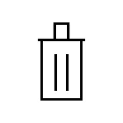 File trash icon. Remove sign