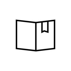 Notebook icon. Study education sign