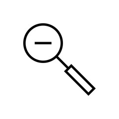 Search icon. Zoom sign