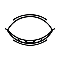 line drawing cartoon sleeping eye