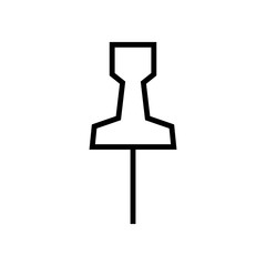 Location map pin icon. Travel sign