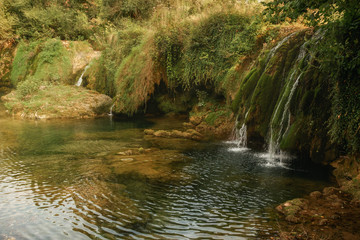 Waterfalls in Rastoke, Slunj, Croatia - place for relax near the Nature - National Park Plitvice lakes