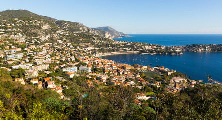 Fototapeta na wymiar Panoramic view of Nica in France
