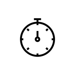 Watch icon. Sport timer sign