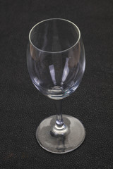 Empty glass cup