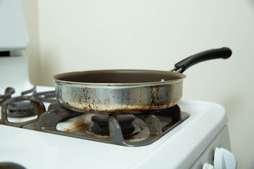 cooking in a frying pan