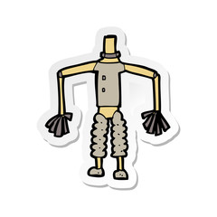 sticker of a cartoon robot body