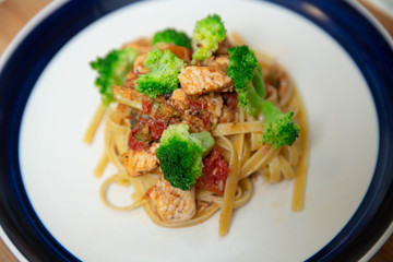 spaghetti with tomato sauce