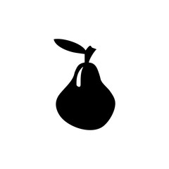 Pear fruit icon. Natural food sign