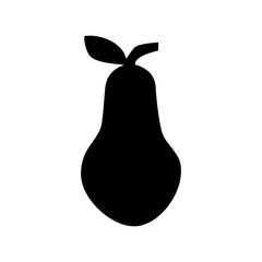 Pear fruit icon. Natural food sign