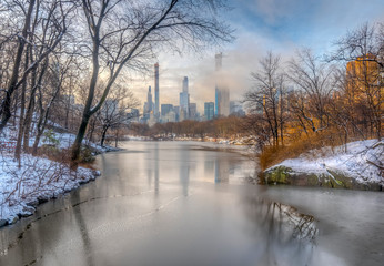 Obraz premium At the lake in Central Park