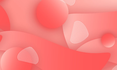 Coral color abstract background. Vector
