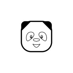 Obraz premium Panda icon. Animal zoo market sign