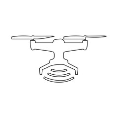 Drone icon. Fly caro sign