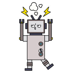 cute cartoon robot