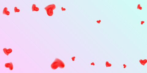 Hearts of confetti for valentines day