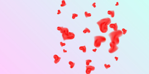 Hearts of confetti for valentines day