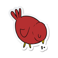 sticker of a Cartoon Bird