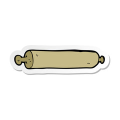 sticker of a cartoon rolling pin