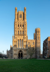 Ely Cathedral, a 10th century cathedral at Ely, Cambridgeshire, UK 