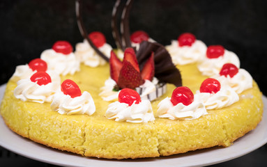 .cherry and strawberry pie