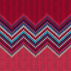 Knitted seamless pattern. Classic Knitwear. Fashion consept background