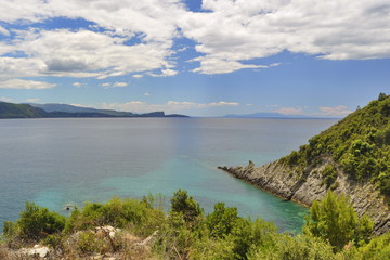 Fototapeta na wymiar Coast in Lichnos, Greece