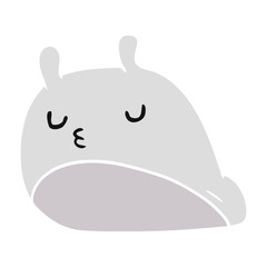 cartoon kawaii fat cute slug