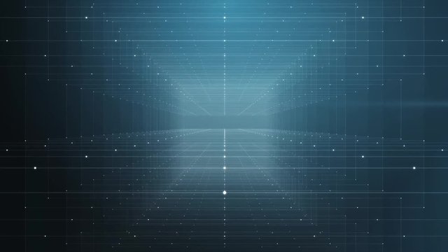 Animation of the flight through the technological tunnel
