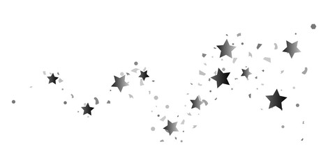 Fototapeta premium Silver glitter confetti