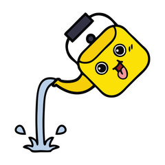 cute cartoon pouring kettle