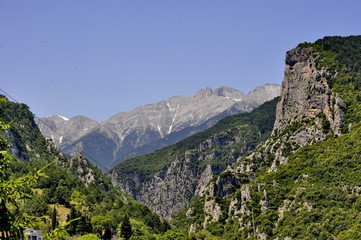 Fototapeta na wymiar landscape in mountains in greece