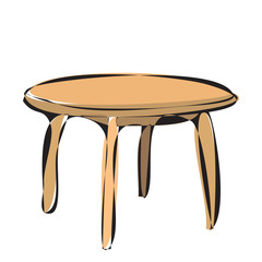 brown table, sketch