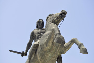 Alexander the Great Monument in Thessaloniki, Greece