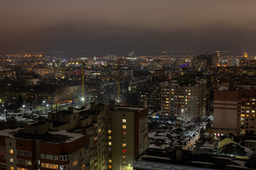 Fototapeta na wymiar view of the night Ryazan